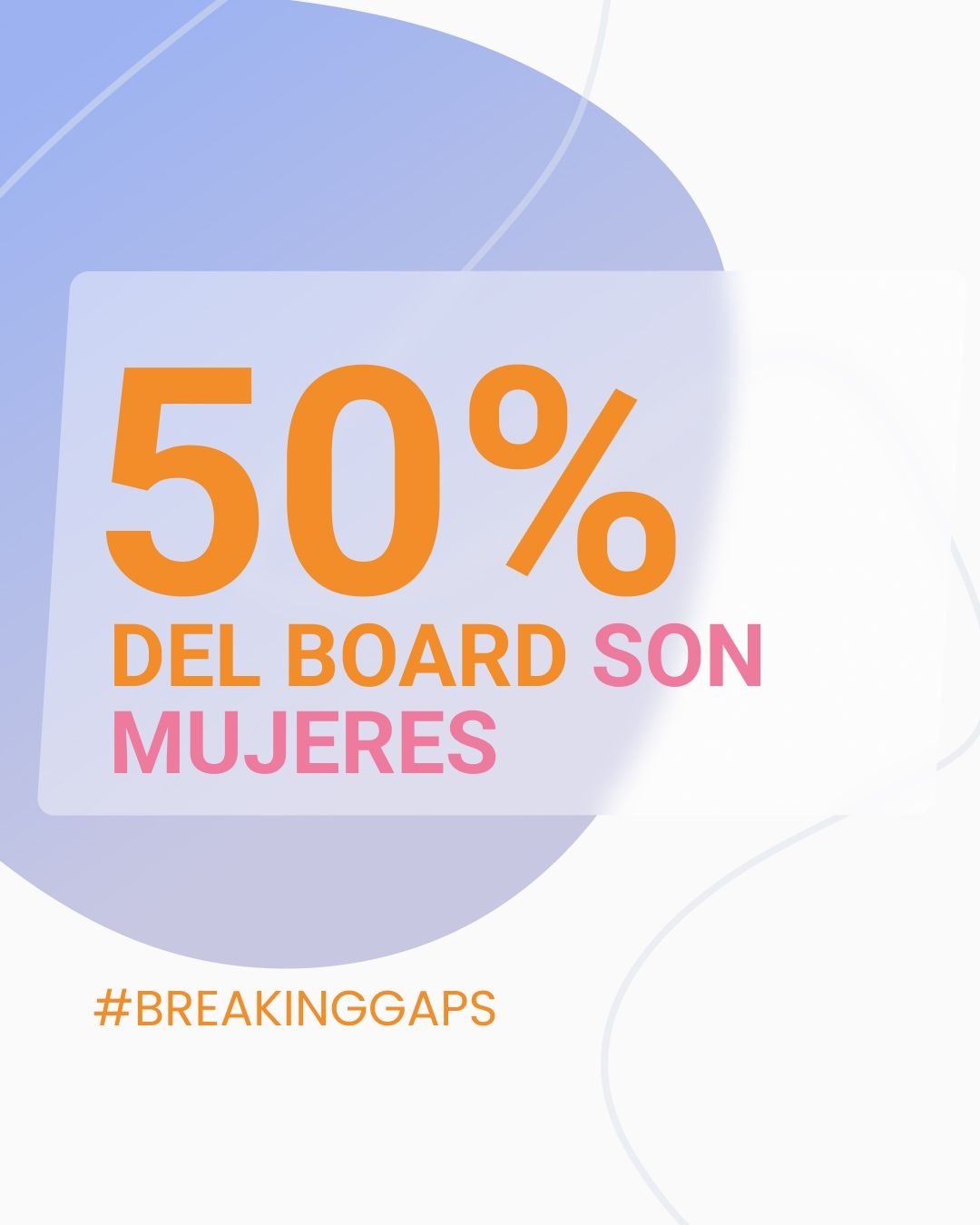 50% del board son mujeres